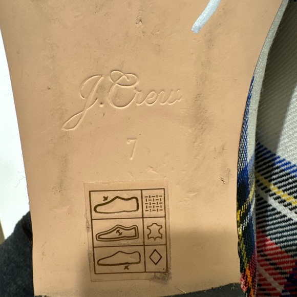 J.CREW ANAYA MARY JANE FLATS IN SNOWY STEWART TARTAN SIZE 7 - Picture 7 of 9